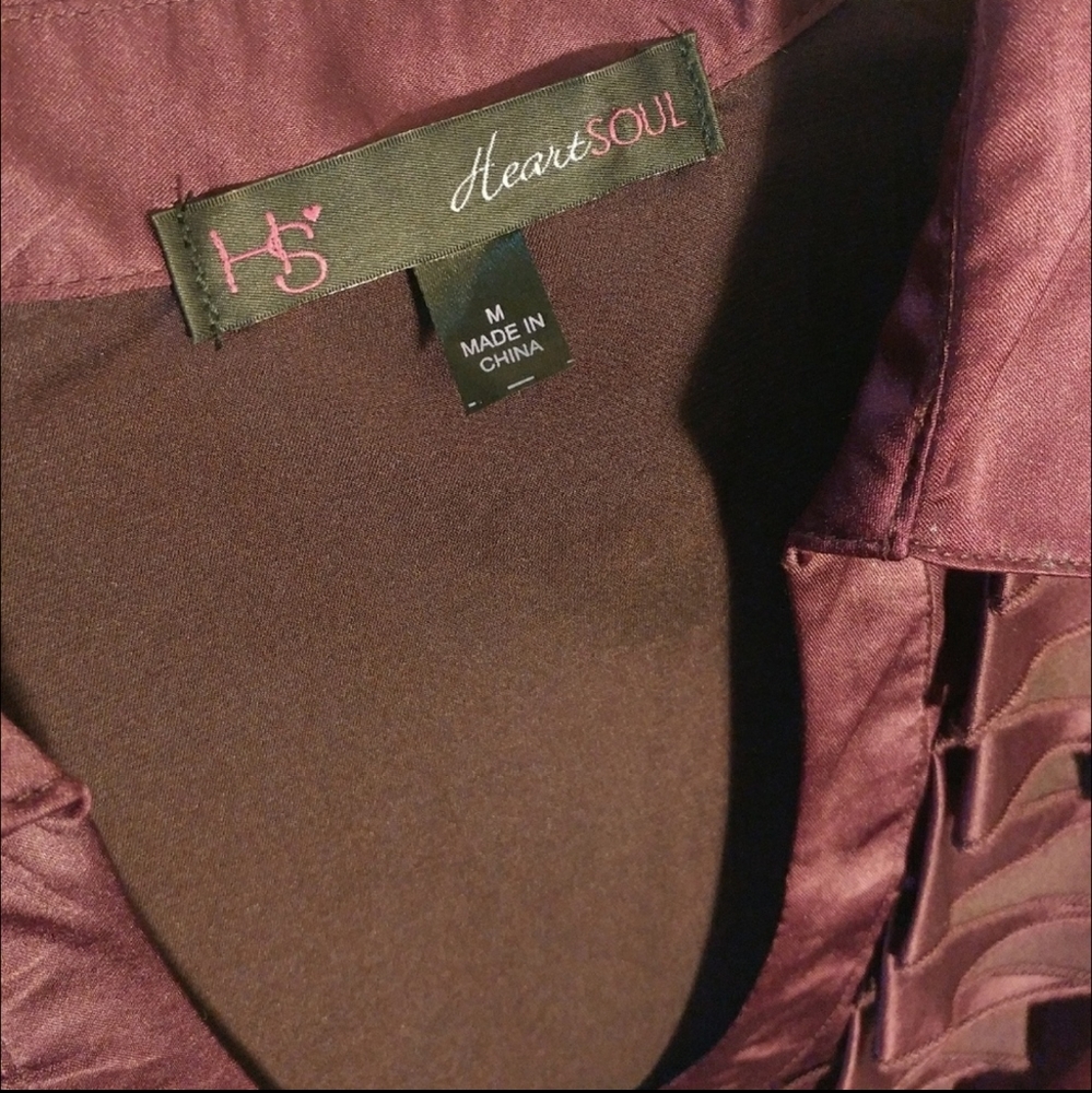 Dressy Silk Blouse & Belt - Picture 4 of 5